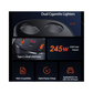 USAMS Digital Display 245W 3 Ports + Dual Cigarette Lighters Fast Car Charger