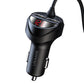 Usams Dual Usb Car charger 3.4A with 3 in 1 Spring Cable