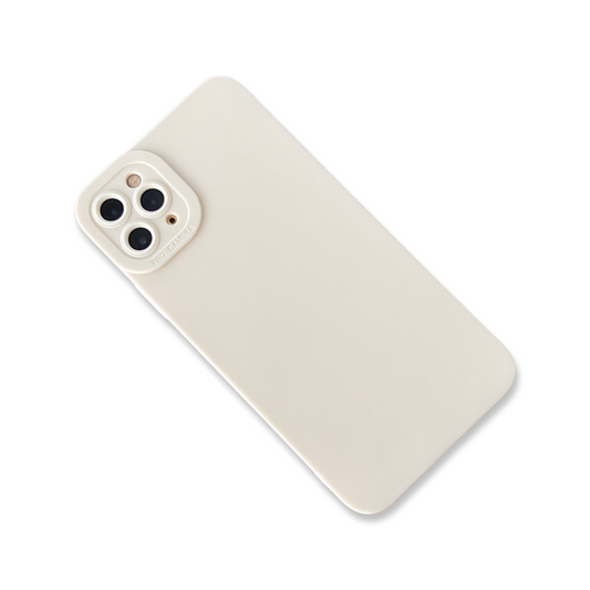 White Silicon Back Cover Case for iPhone 11 Pro Max