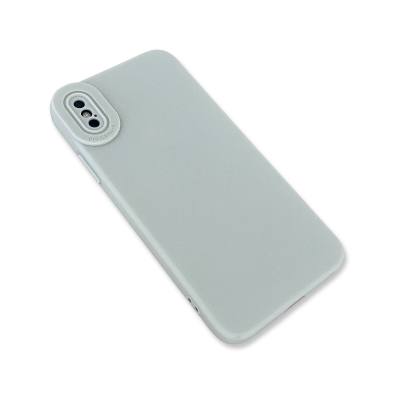 White Silicon Back Cover Case for iPhone X / XS