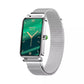 ZX19 Women's Fashion Smart watch w/ Metal Straps, Fitness tracking - Silver